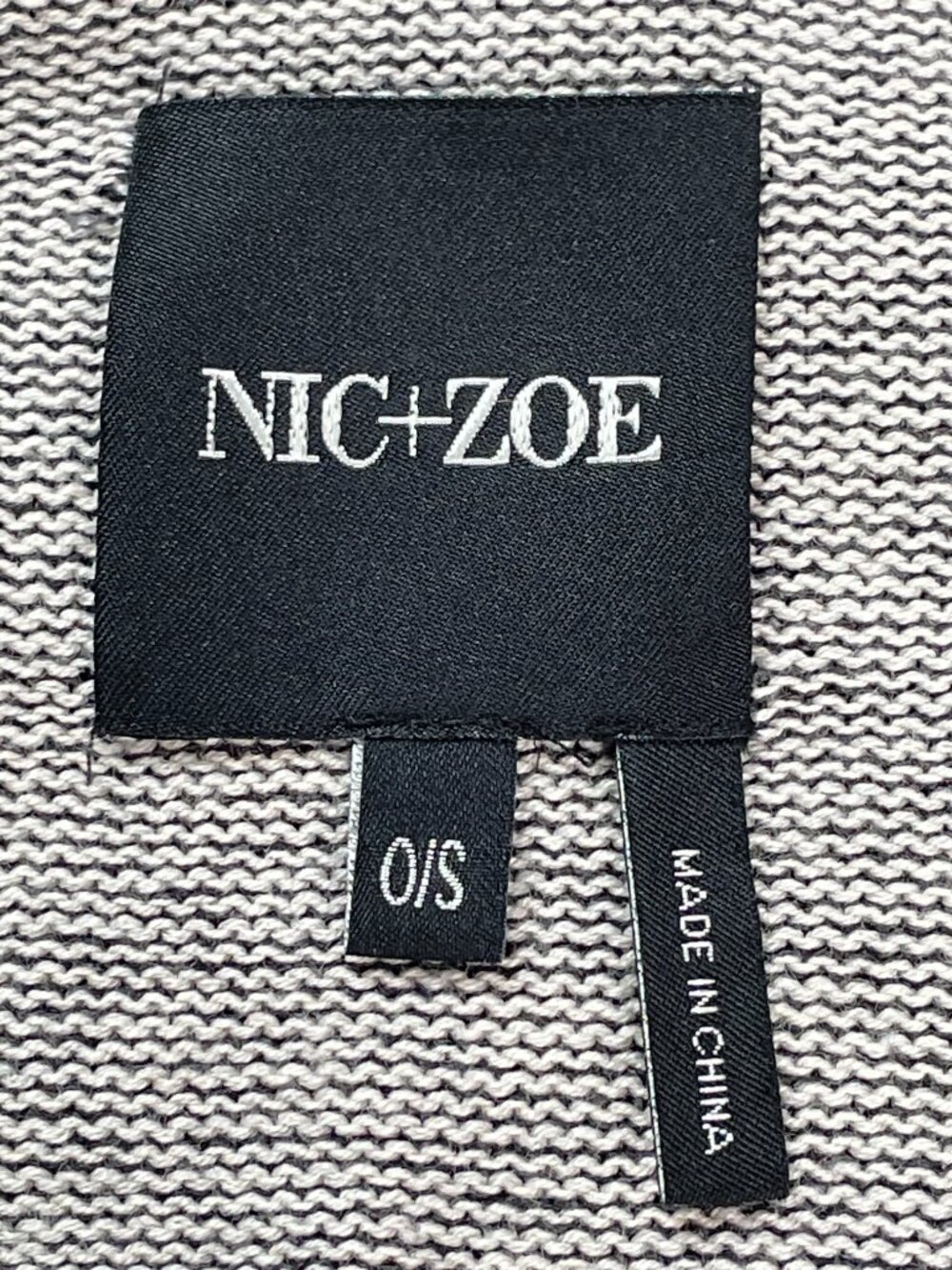 NIC+ZOE Blue Colorblock Knit Wrap Poncho Cardigan Shawl OS Cozy Layer - Picture 6 of 12